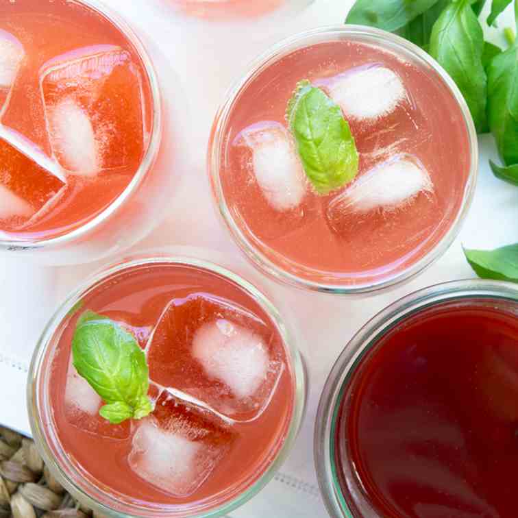 Strawberry Basil Soda