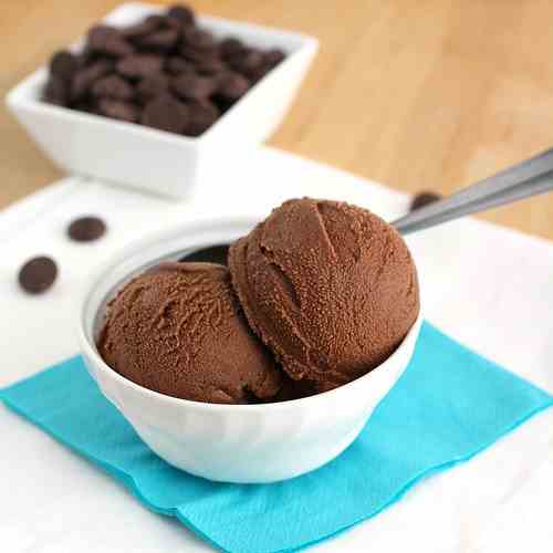 Creamy Dark Chocolate Peppermint Sorbet