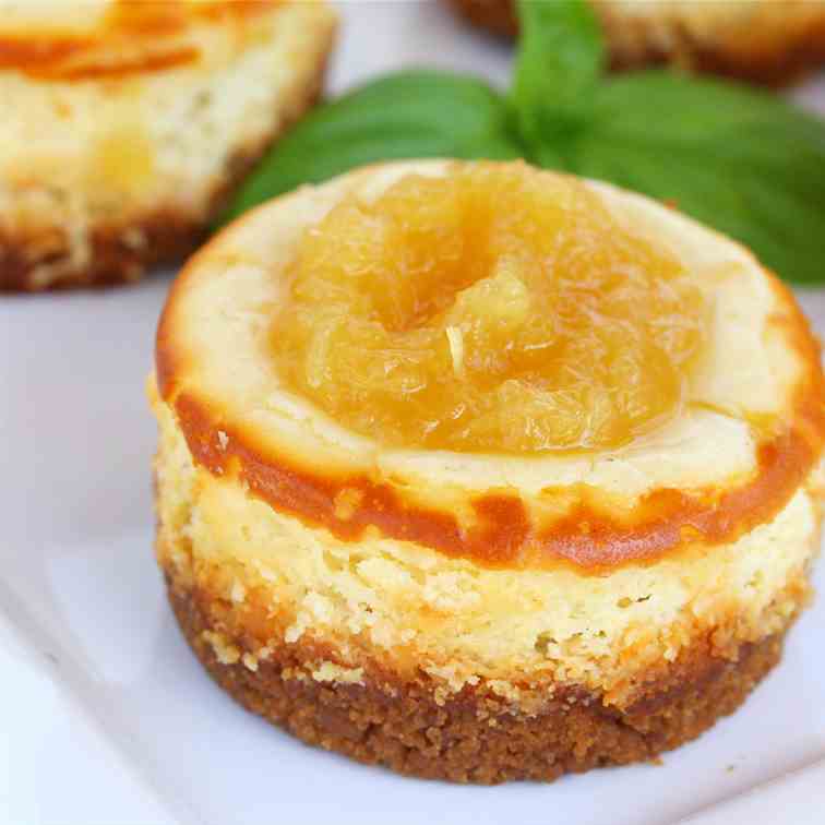 Jamaican Rum Pineapple Sauce & Cheesecake