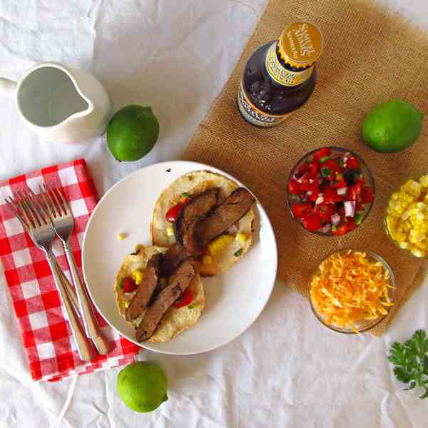 Mexican Grilled Flank Steak Tacos