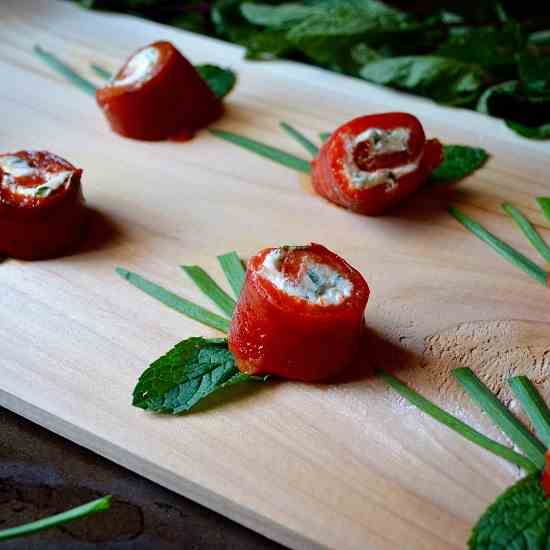 Roasted Pepper Cheese Bites