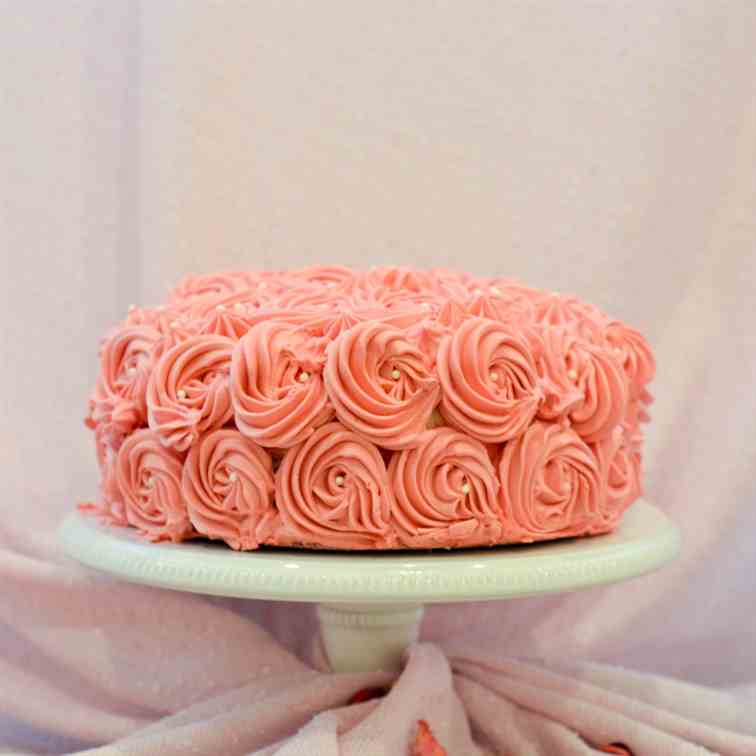 Mother’s Day Rose Cake