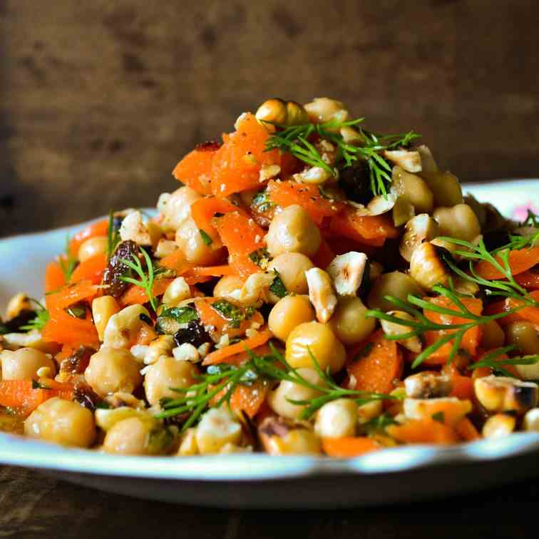 Moroccan Feast Chickpea and Carrot Salad