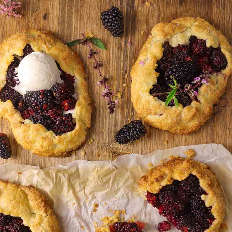 Fresh Blackberry Galettes