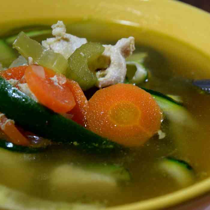 Low Carb Chicken Zoodle Soup