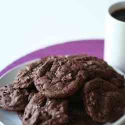 Salted Double Chocolate Cookies