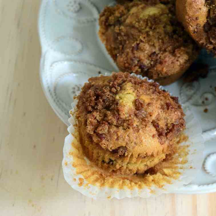 Maple Bacon Muffins with Brown Sugar-Bacon