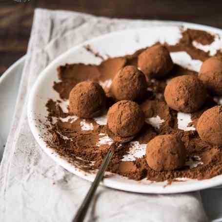 Orange chocolate truffles