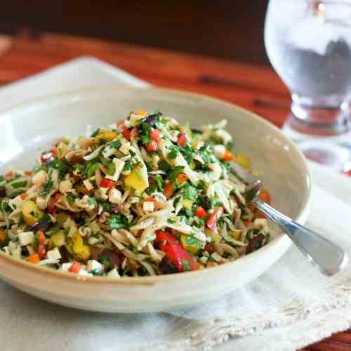 Colorful Bell Pepper Pasta Salad