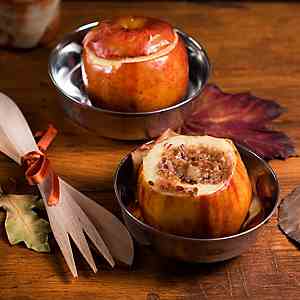 Almond Butter Baked Apples