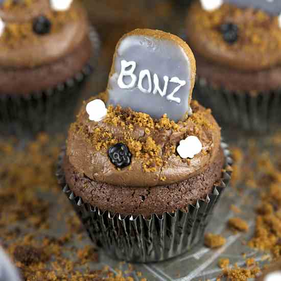 Halloween Brownie Cupcakes