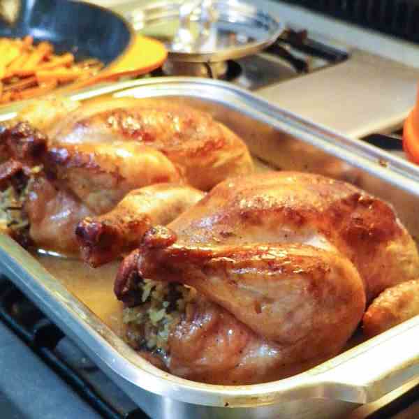 Stuffed Cornish Game Hens