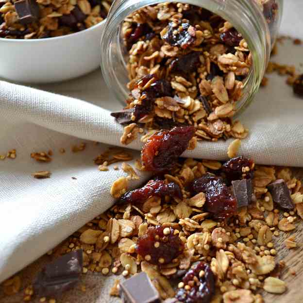 Chocolate-Covered Cherry Granola