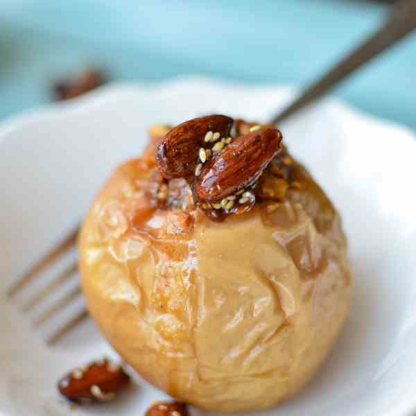 Pumpkin Lava Cake Baked Apples