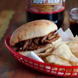 Root Beer Pulled Pork Sandwiches