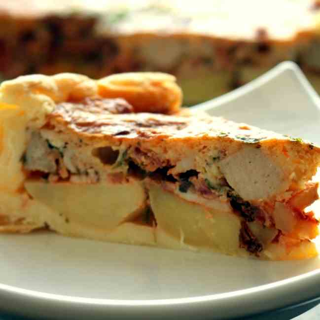 Meat and Cheese Cake