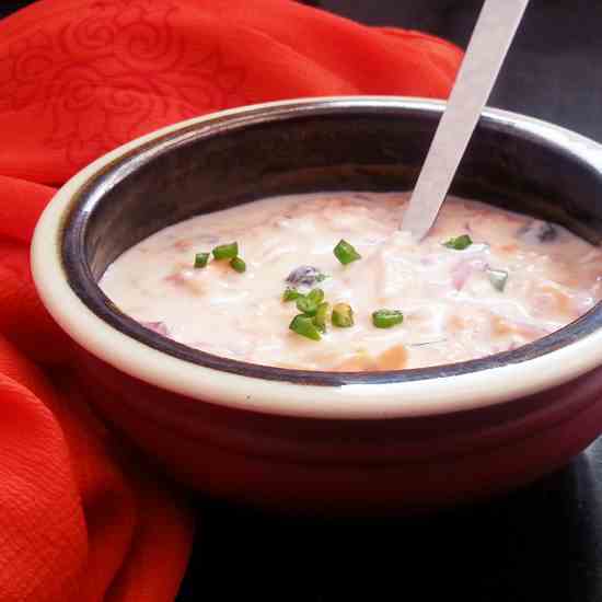 Carrot Onion Raita