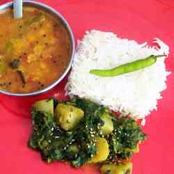 Potato and Spinach Curry