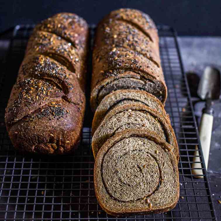 Spiral Seeded Protein Bread