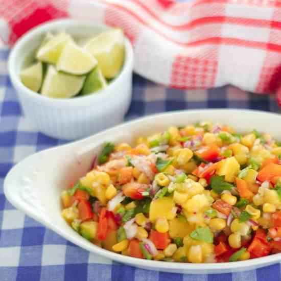 10-Minute Mango and Sweet Corn Salsa