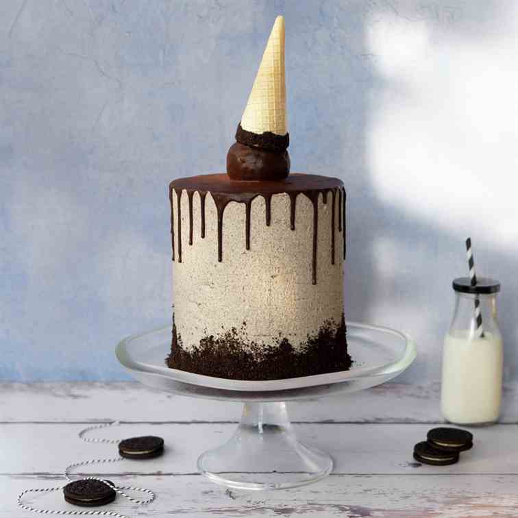 Chocolate Cake with Oreo Buttercream