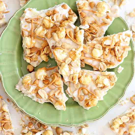 Salted Peanut Butterscotch Caramel Bark