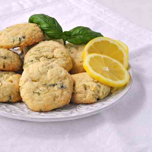 Lemon Basil Sugar Cookies