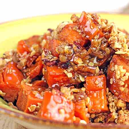 Candied Sweet Potatoes with Pecans