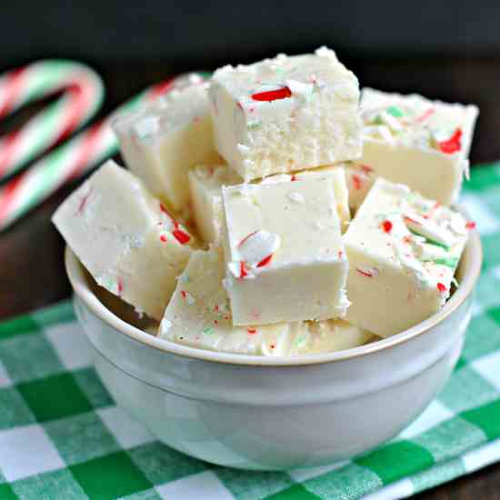 Candy Cane Fudge