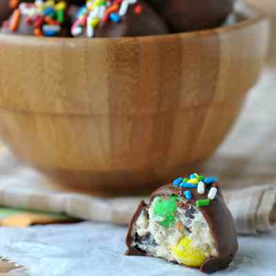 Monster Cookie Dough Truffles