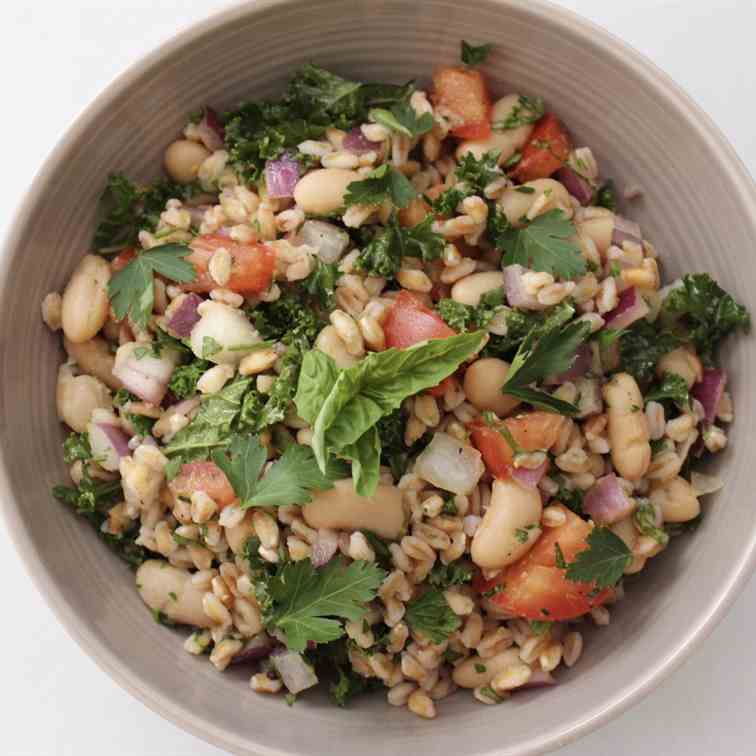 Loaded Lemon Farro Salad