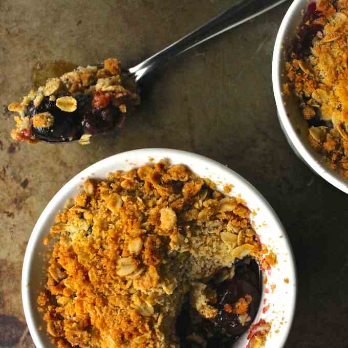 Cherry Crisp for Two