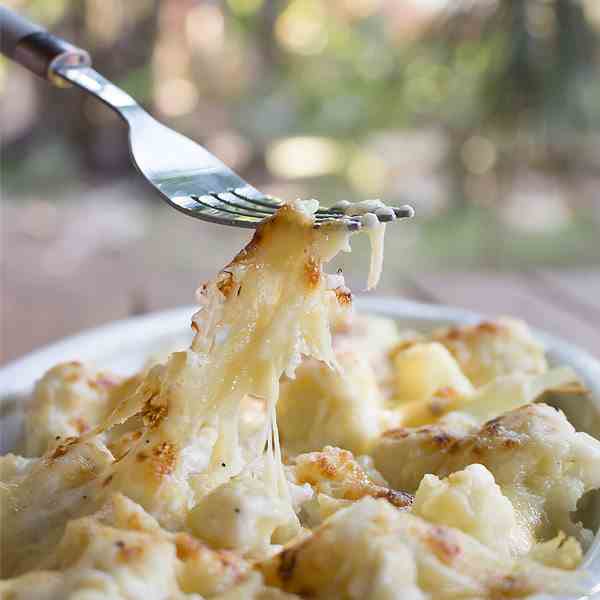 Roasted Cauliflower Mac and Cheese