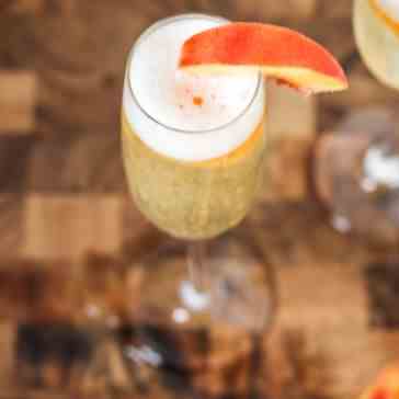 Peach Sorbet Bellini