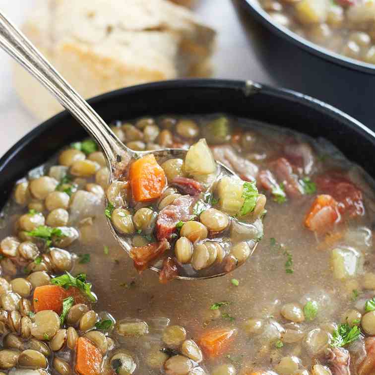 (Sort of) Detox Lentil Soup