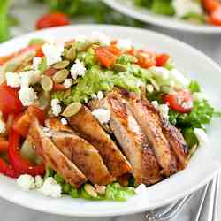 Grilled Chicken Fajita Salad