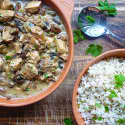 Sherry Chicken & Mushroom Casserole