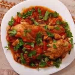 Crockpot Chicken Cacciatore