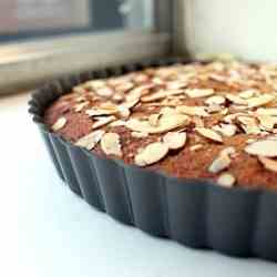 Gluten-free banana almond tart