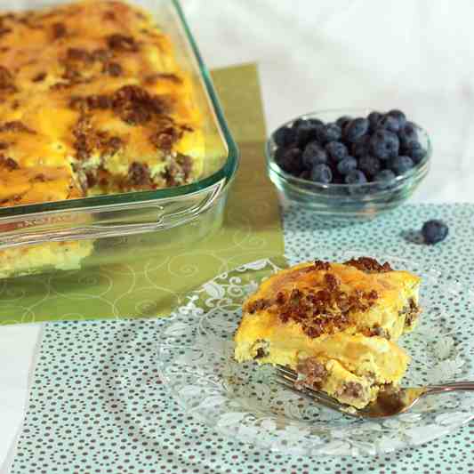 Sausage, Egg, & Biscuit Casserole