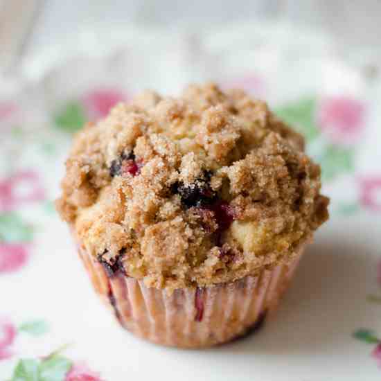 Whole Wheat Blueberry Muffins