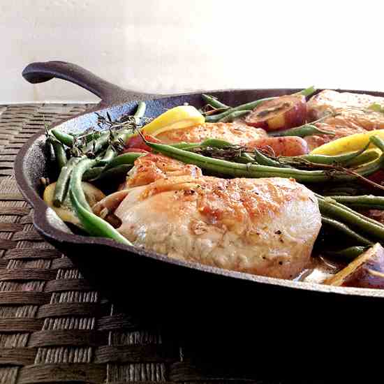 Lemon Chicken Skillet Dinner