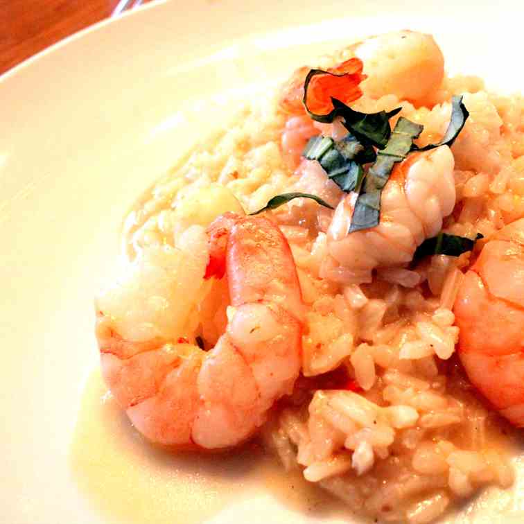 Risotto al Limone con Gamberi