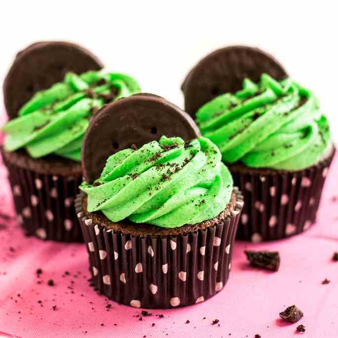 Thin Mint Cupcakes