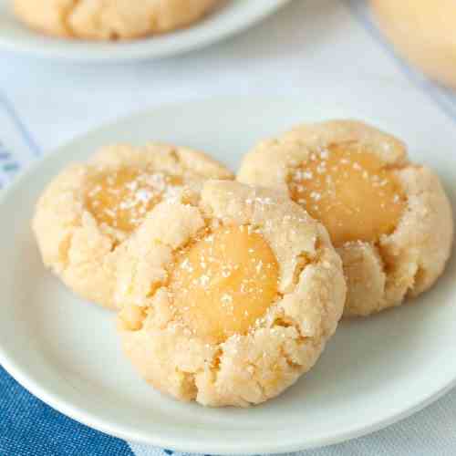 Gluten-Free Lemon Thumbprint Cookies