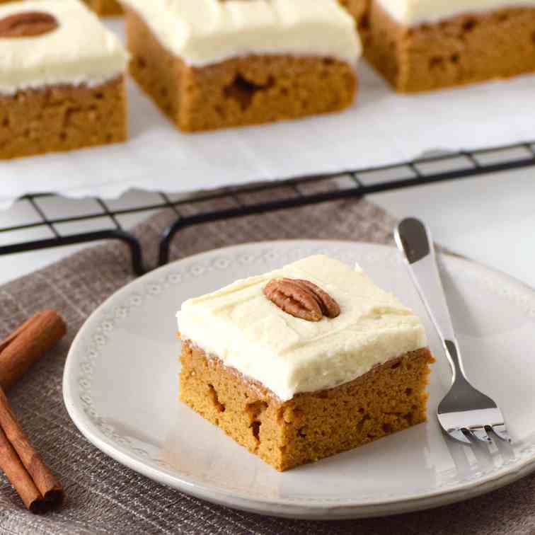 Healthier Pumpkin Bars