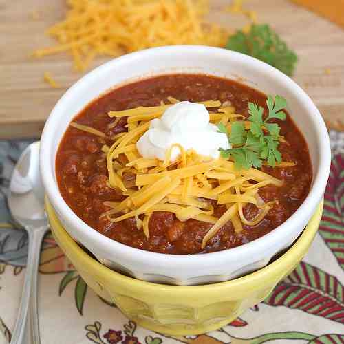 Slow Cooker Tequila Lime Chili