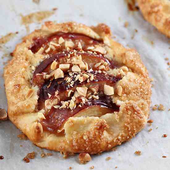 Nectarine Almond Frangipante Tart