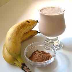 Raw Carob Banana Smoothie