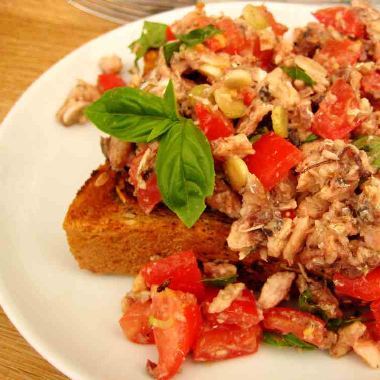 Chili Bruschetta with Tomatoes